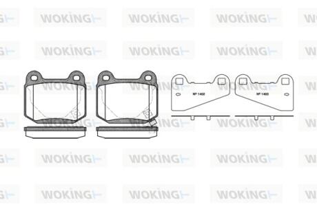 Колодки гальмівні Woking P1143.52
