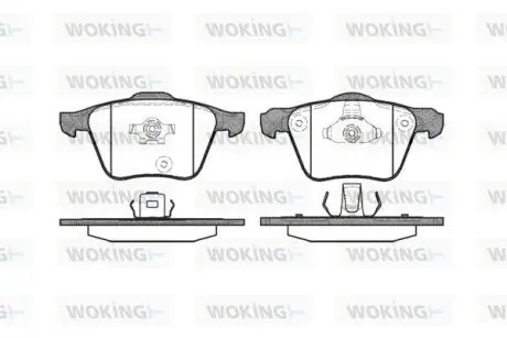 Колодки гальмівні Woking P11433.00