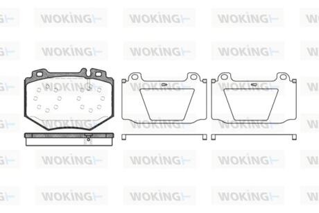 Колодки гальмівні Woking P11653.00
