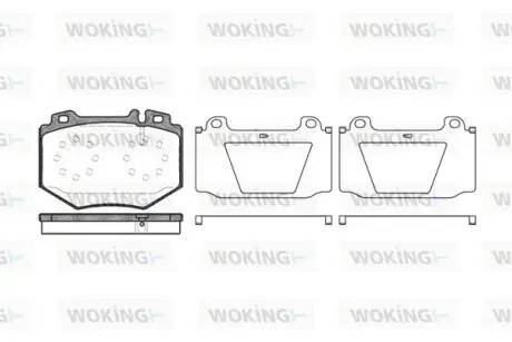 Колодки гальмівні Woking P11653.00
