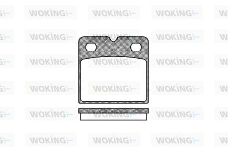 Колодки гальмівні Woking P11673.00