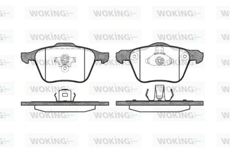 Колодки гальмівні Woking P11703.00