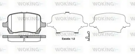 Колодки гальмівні Woking P11893.12