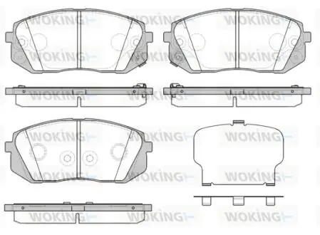 Колодки гальмівні Woking P12023.52