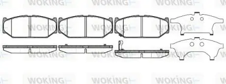 Колодки гальмівні Woking P12813.11 (фото 1)