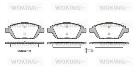 Колодки гальмівні Woking P12923.00