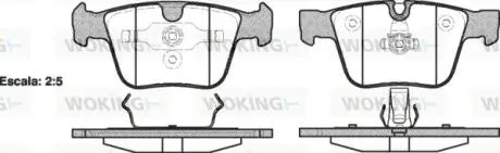 Колодки гальмівні Woking P13163.00