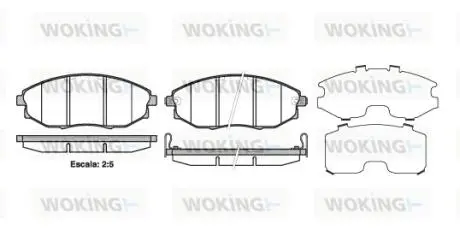 Колодки гальмівні Woking P13233.02
