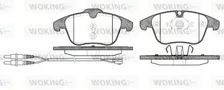 Колодки гальмівні Woking P13493.01