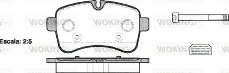 Колодки гальмівні Woking P13823.00