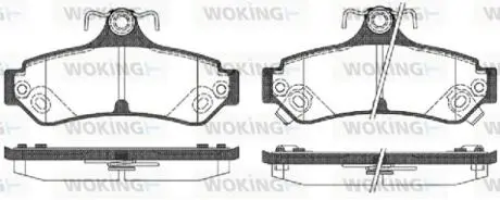 Колодки гальмівні Woking P13853.12