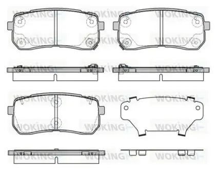 Колодки гальмівні Woking P13883.12