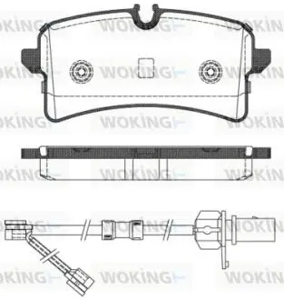 Колодки гальмівні Woking P14053.02