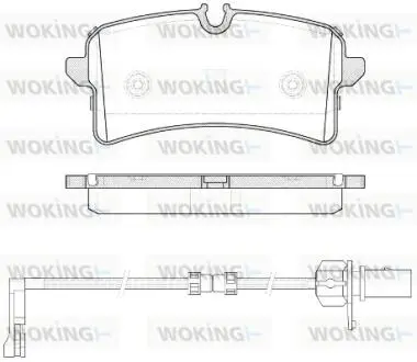 Колодки гальмівні Woking P14053.12
