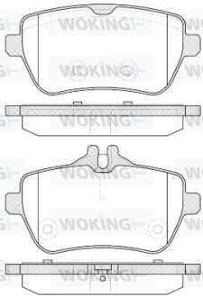 Колодки гальмівні Woking P14353.00