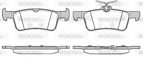Колодки гальмівні Woking P14633.20