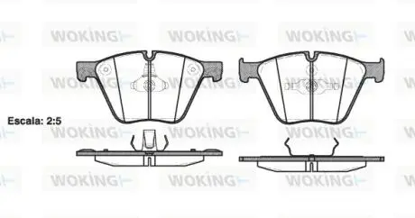 Колодки гальмівні Woking P15193.00