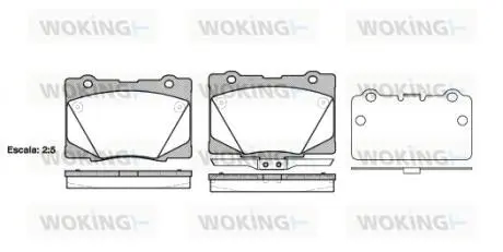 Колодки гальмівні Woking P15223.02