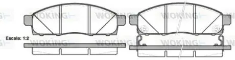 Колодки гальмівні Woking P15343.02