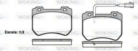 Колодки гальмівні Woking P15443.01