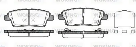 Колодки гальмівні Woking P15583.02 (фото 1)
