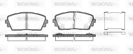 Колодки гальмівні Woking P15813.02