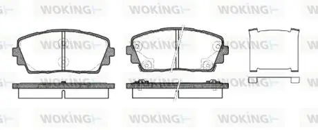 Колодки гальмівні Woking P15813.02