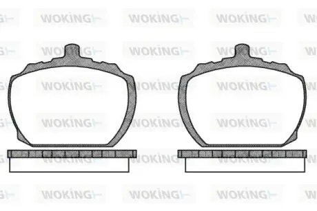 Колодки гальмівні Woking P1583.10