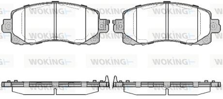 Колодки гальмівні Woking P16413.04