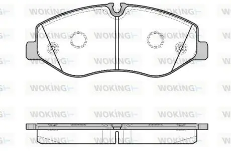 Колодки гальмівні Woking P17233.00