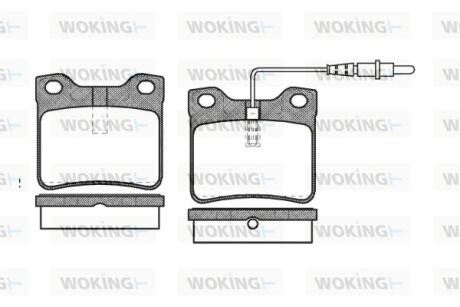 Колодки тормозные Woking P2213.22