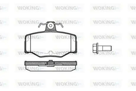 Колодки гальмівні Woking P2433.00