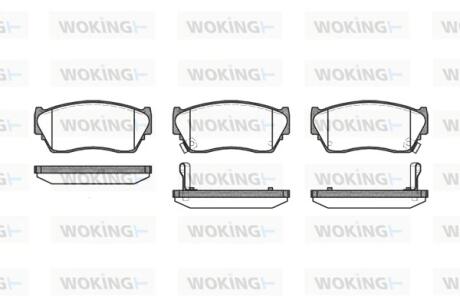 Колодки гальмівні Woking P2643.02