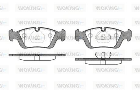 Колодки тормозные Woking P2843.00