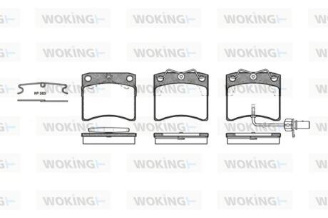 Колодки гальмівні Woking P2853.11