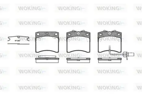 Колодки гальмівні Woking P2853.11 (фото 1)