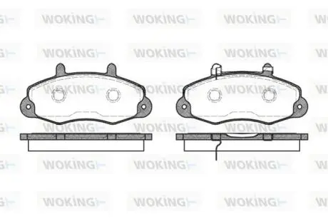 Колодки гальмівні Woking P2913.02