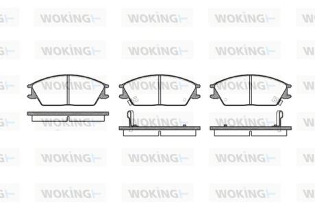 Колодки тормозные Woking P3243.02