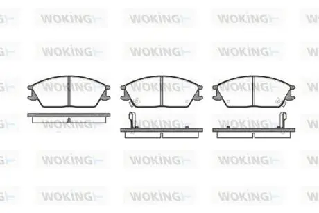 Колодки тормозные Woking P3243.02