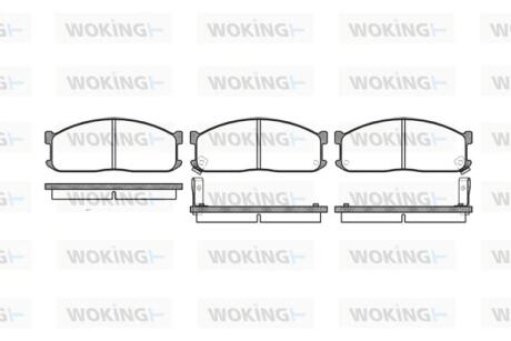 Колодки гальмівні Woking P3443.02