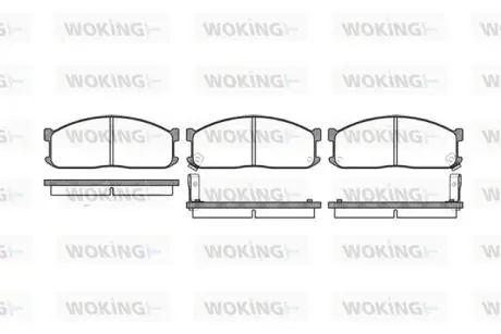 Колодки гальмівні Woking P3443.02