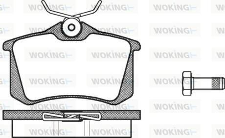 Колодки тормозные Woking P3633.00