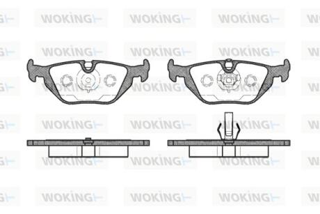 Колодки гальмівні Woking P3653.50