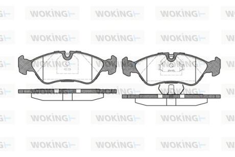 Колодки тормозные Woking P3863.30