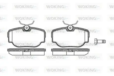 Колодки гальмівні Woking P4773.00