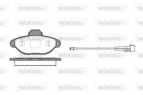 Колодки тормозные Woking P5143.01