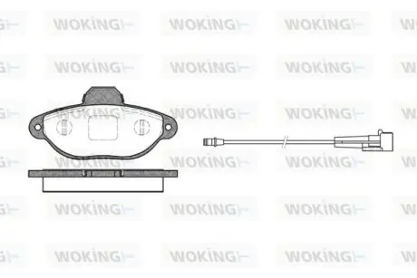 Колодки тормозные Woking P5143.01