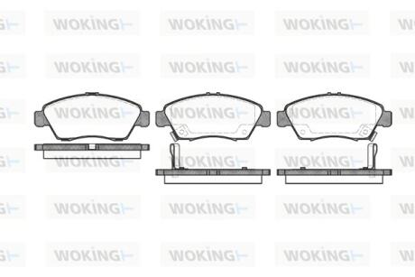Колодки гальмівні Woking P5183.02