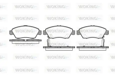 Колодки гальмівні Woking P5183.02