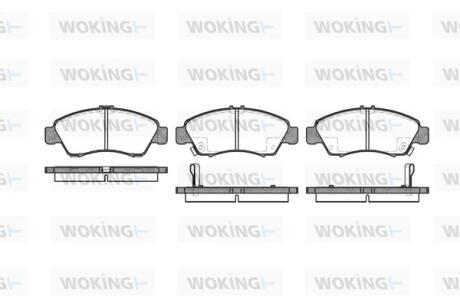 Колодки гальмівні Woking P5193.02